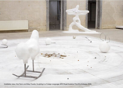 Only Tears and Baby Powder,  Sculpting in a Foreign Language. - a Sculpture & Installation Artowrk by EL YOUSFI Elise